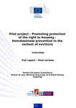 "Homelessness prevention in the context of evictions": full report - final version
