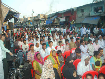 Mumbai, Dharavi, PROUD, 31 year of struggles and results, INDIA, febrero 2011