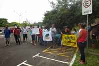 Protesto na Prefeitura de Novo Hamburgo - RS