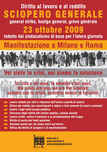 23 ottobre: Sciopero generale