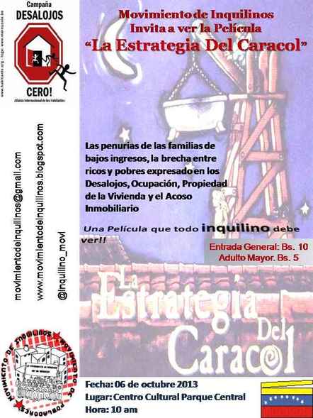 Cine - Foro: "La Estrategia del Caracol"